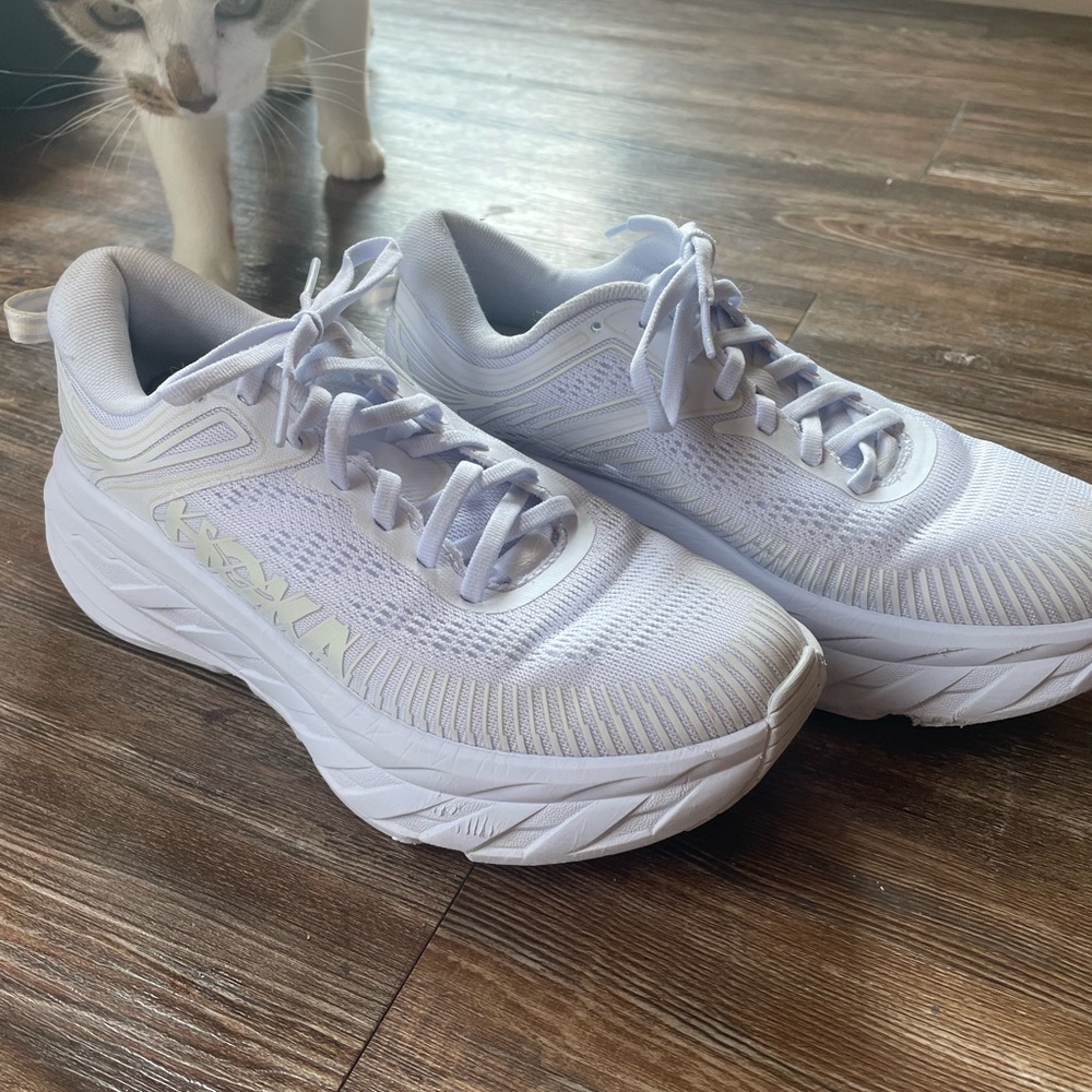 Hoka Bondi 7 White